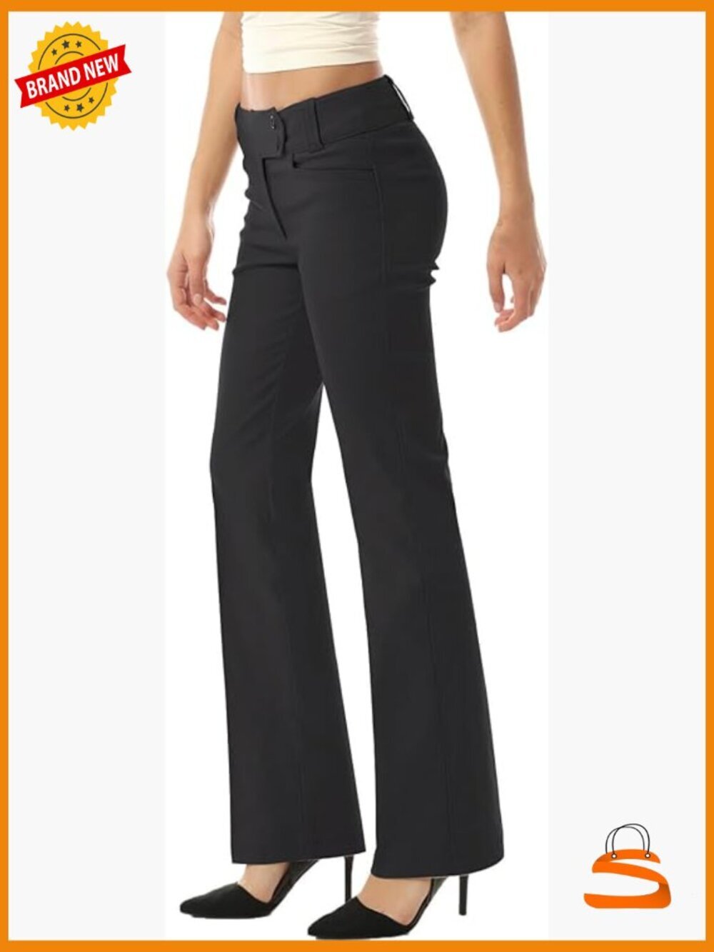 Ultra Stretch Bootcut Dress Pants - Work Trousers with Pockets